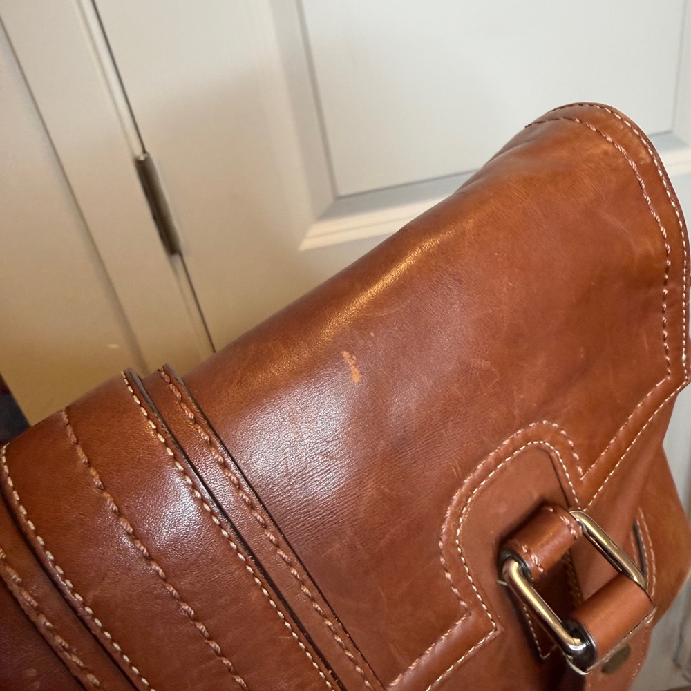 COACH Y2K HAMILTON NEEDS TLC Brown Leather satchel - Picture 3 of 9